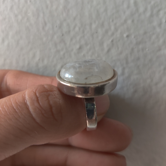 Sterling Silver Moonstone Ring (please read) - Picture 6 of 8